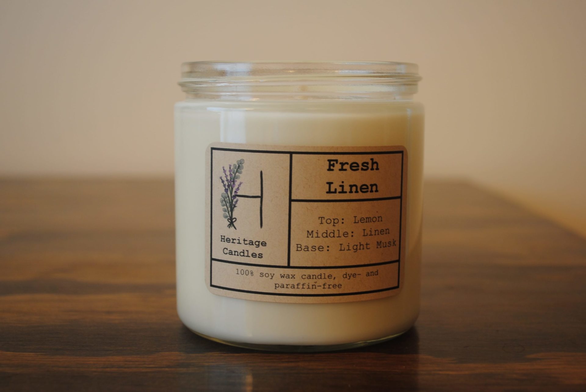 Fresh Linen Soy Wax Candle - Spouse-ly