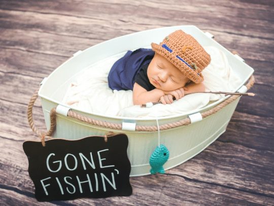 Baby Fisherman Hat, Fishing Hat, Newborn Fishing Hat Photography Prop  Newborn 12 Months 