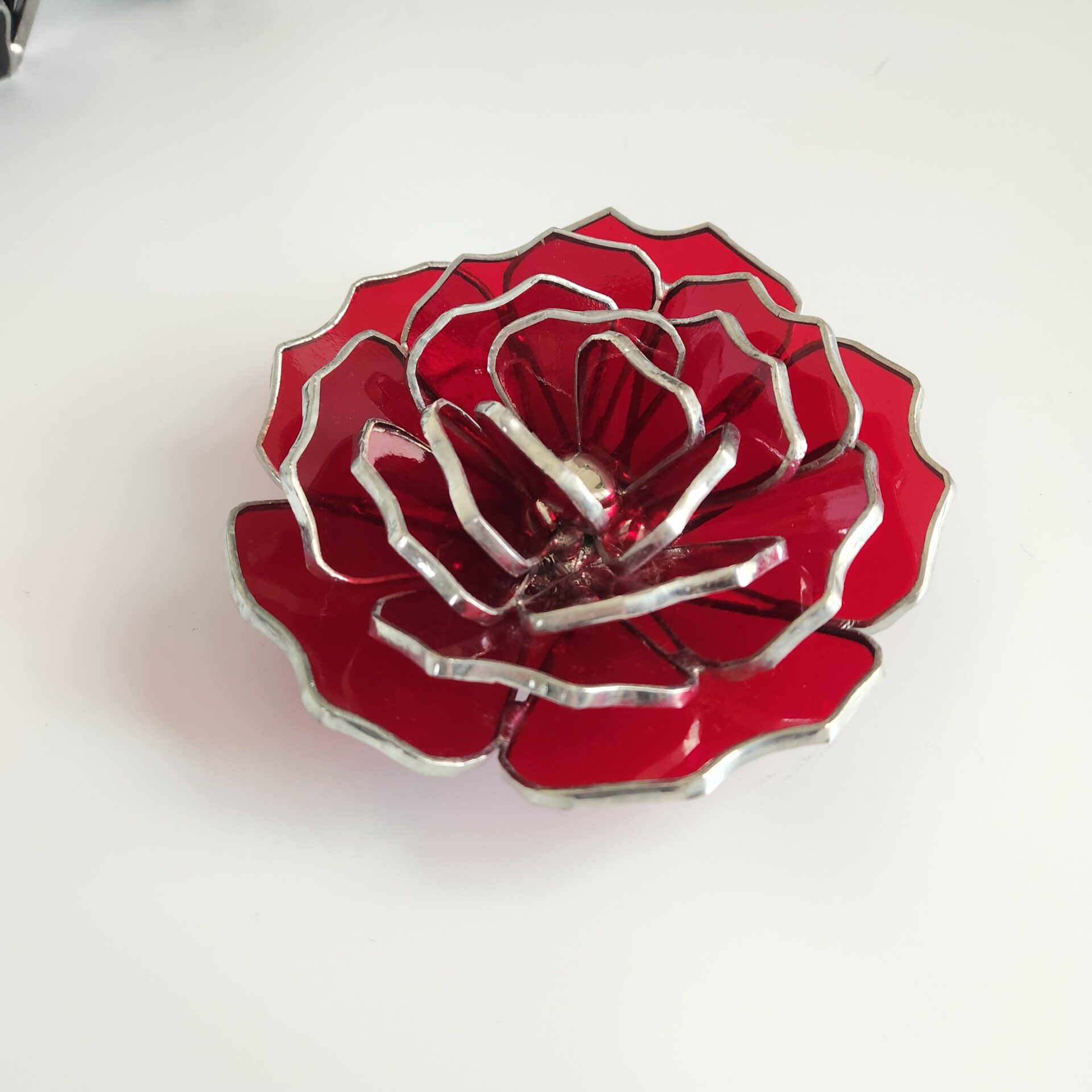 Carnation Flower - 3D Stained Glass - Spouse-ly