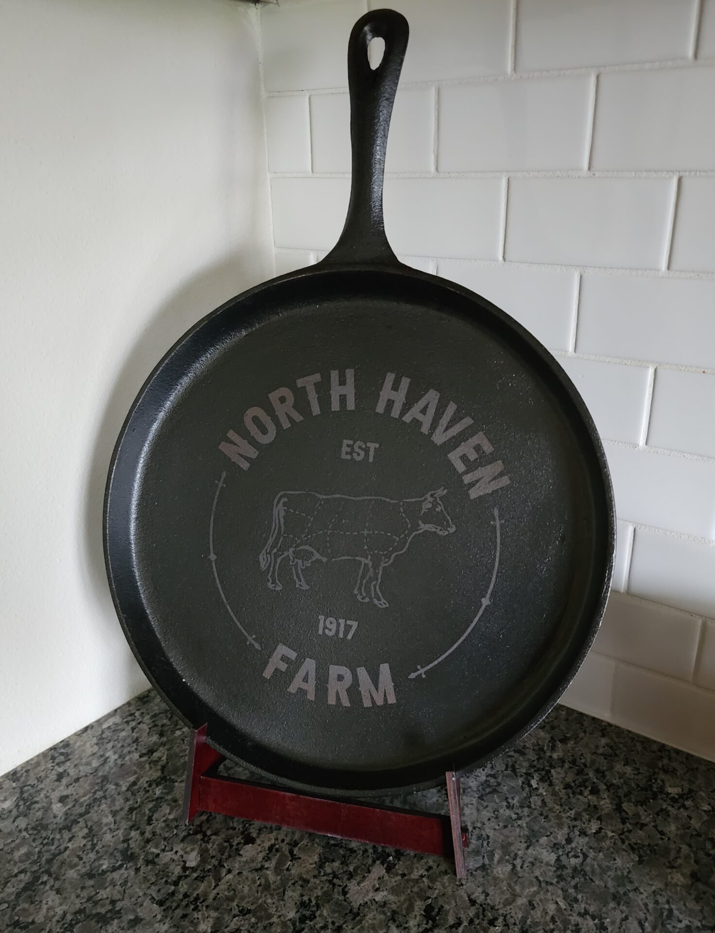 10.25 Deep Customized/ Personalized Cast Iron Skillet 