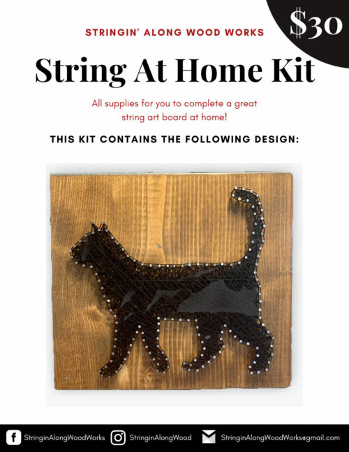 String art kit Family DIY craft kits wooden board String art