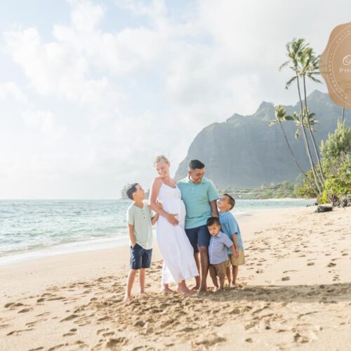 Hawaii beach family photos