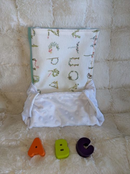 Burp cloth alphabet