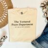 Comfort Colors C1717 unisex T-Shirt in ivory with black writing that says, “The Tortured Poets Department. All’s fair in love and poetry.”