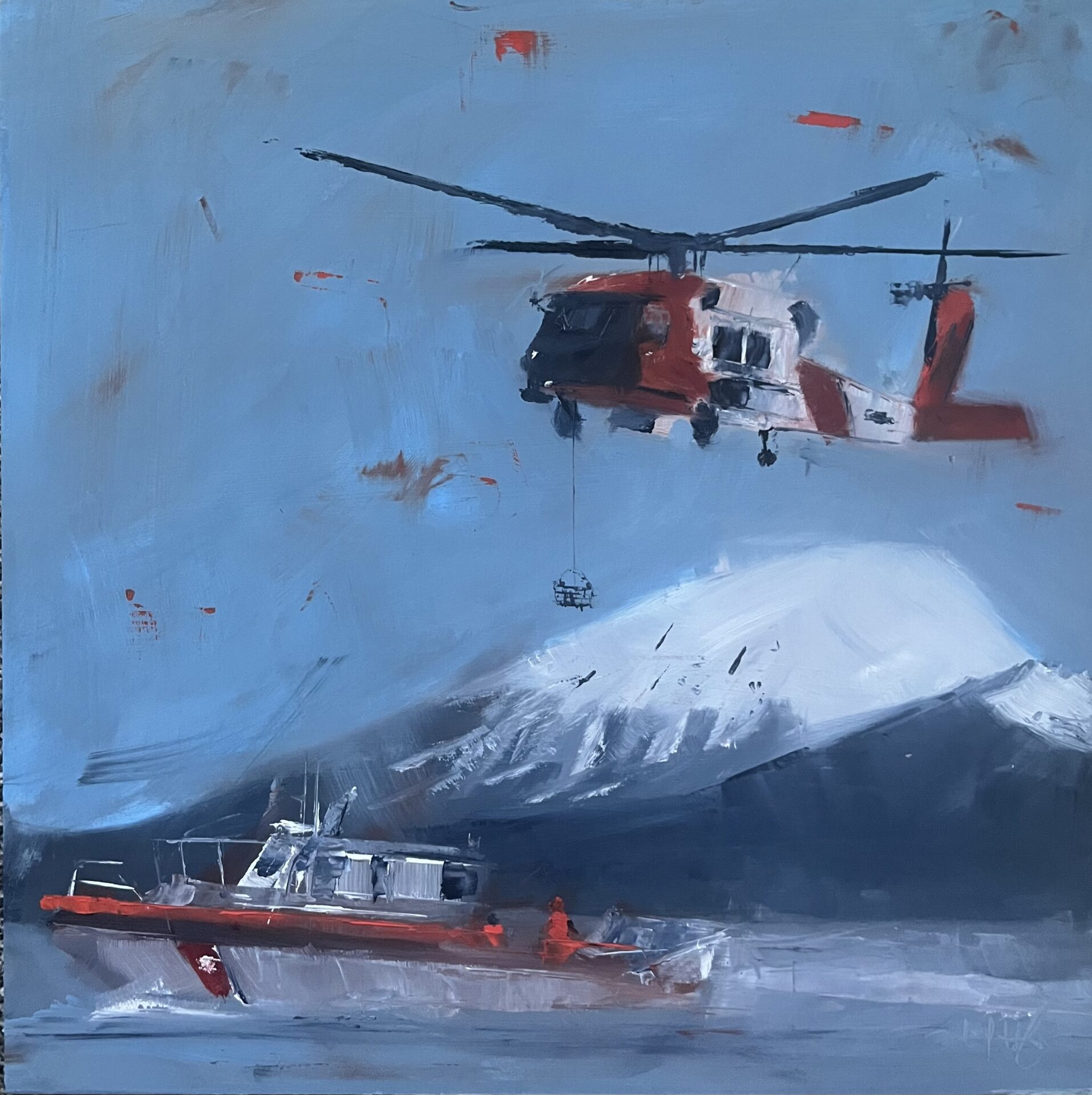 Coast Guard painting gift