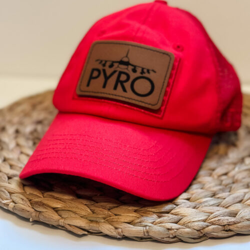 PYROS Gear 2024 - Red Engraved Patch Hat