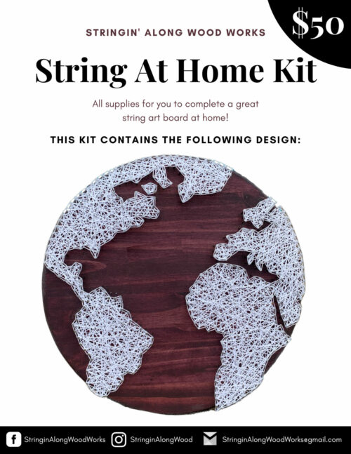DIY Georgia String Art Kit, State String Art Kit, Georgia Nail Art
