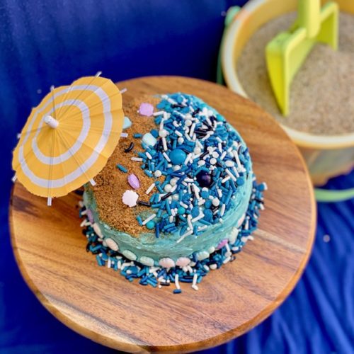 Beach themed DIY cake baking kit