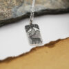 Deer Sterling Silver Charm Necklace