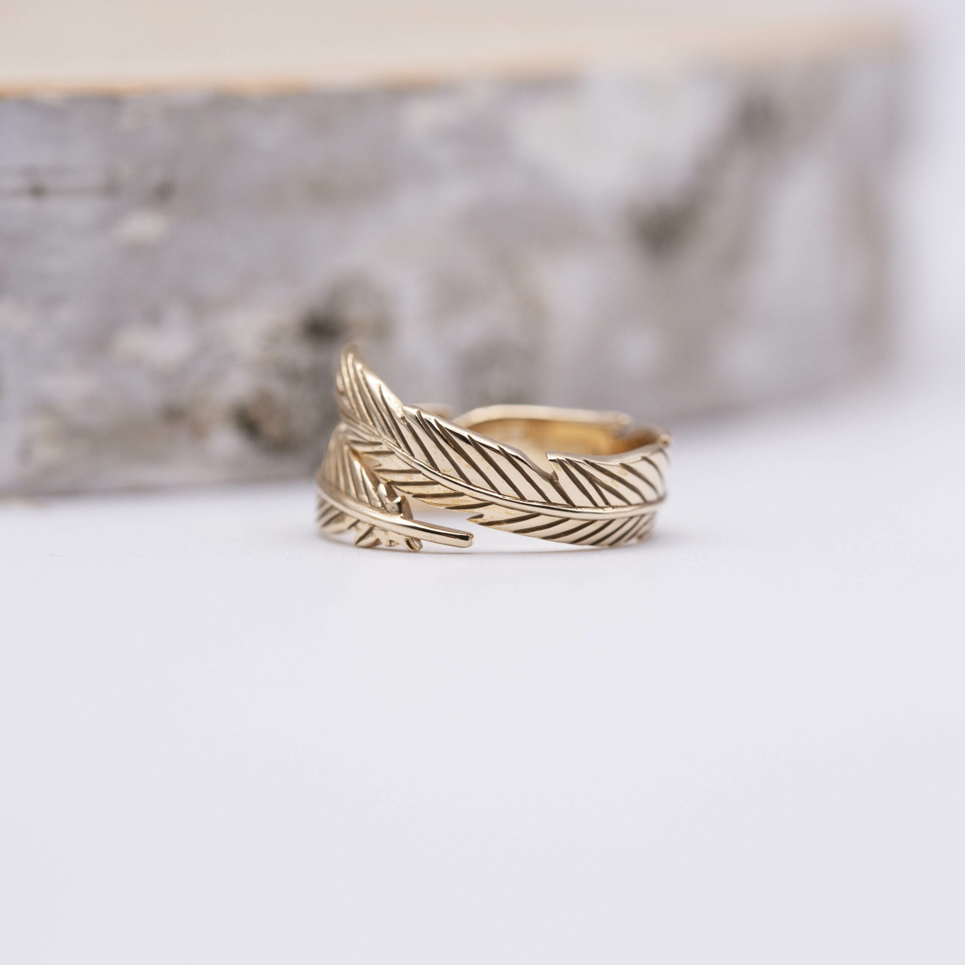 Bronze Feather Ring